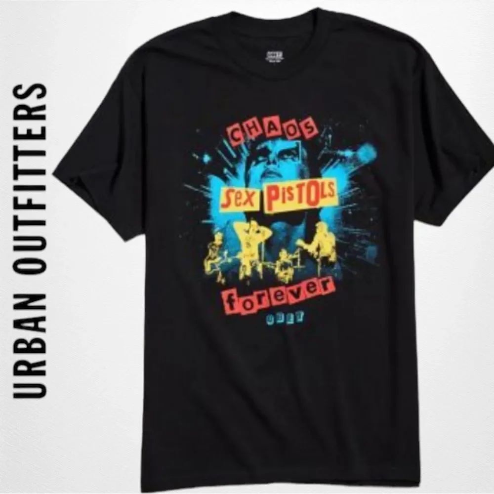 NEW OBEY X Sex Pistols Holiday In The Sun Tee Shirt T-Shirt S